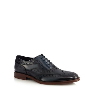 Hammond & Co. by Patrick Grant Navy leather brogues
